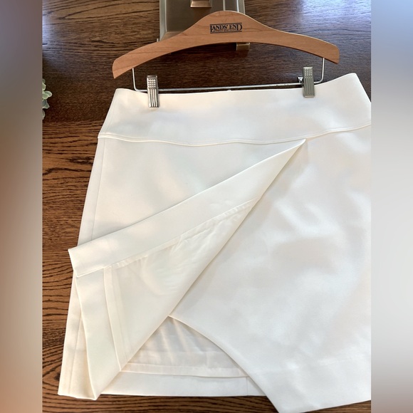 LIKE NEW JCREW Faux Wrap Skirt Off-White SZ 8 - Picture 3 of 3